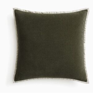 West Elm Classic Cotton Velvet Decorative Pillow Cover+ Pillow ( 2 pillows)